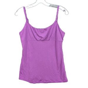Arizona Jean Co. Tank Top Cami Spaghetti Braided‎ Strap Rayon Knit Purple Size S